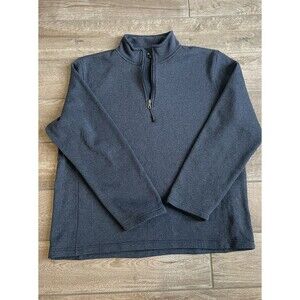 Crane pullover knit 1/4 zip Blue mens XL Golf Hiking Outdoors EUC